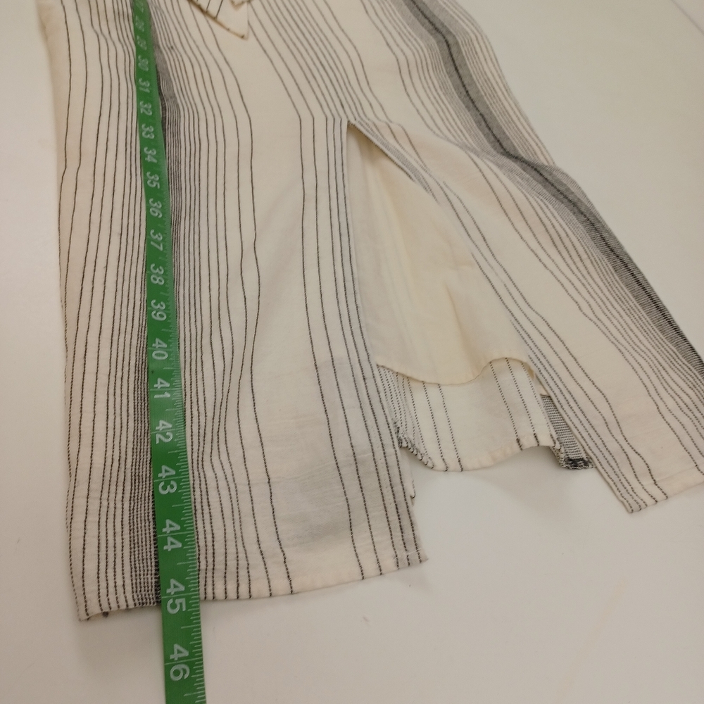 Reiss Kay Stripe Midi Dress Size 2 Women Preppy Sleeveless Pockets Cotton Blend - Picture 15 of 16